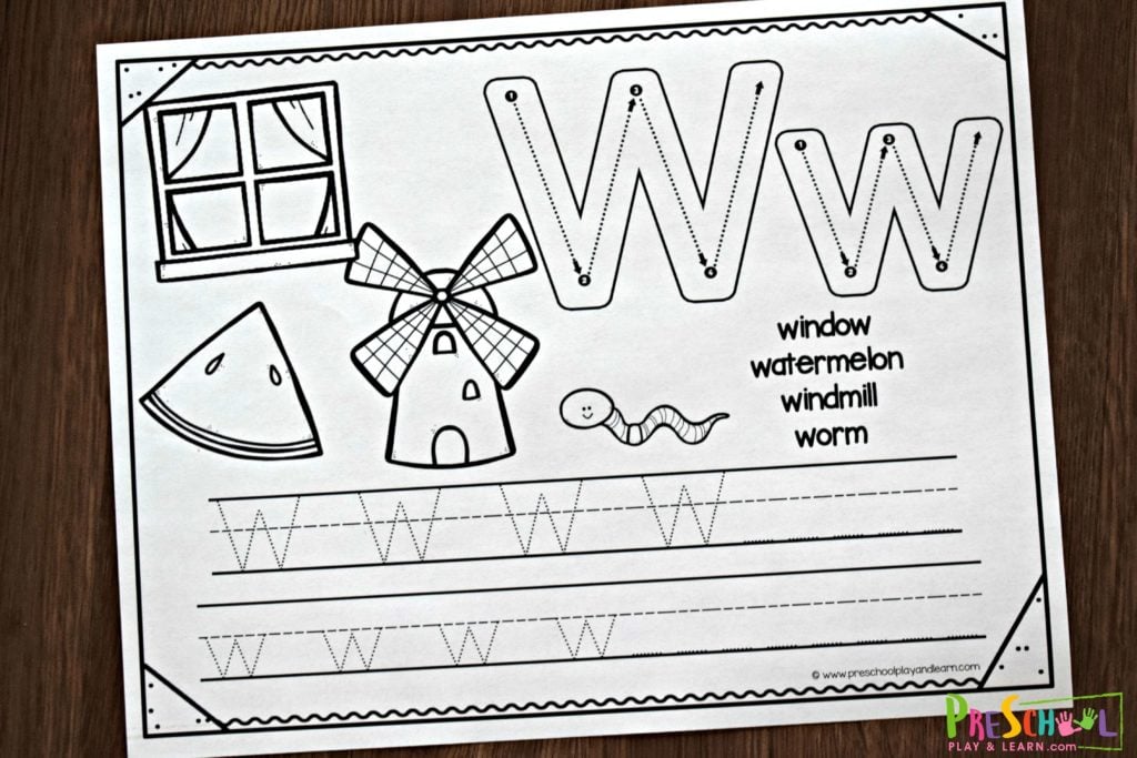 FREE Alphabet Printable Preschool Handwriting Worksheets